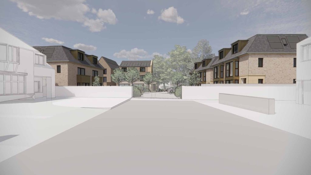 3. Revised Proposal Changes To The Glen Looking Toward The Site From The Glen