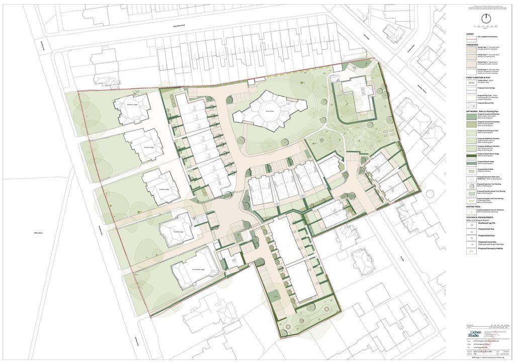 Landscaping Main Image Draft Landscape Plan (with Key)