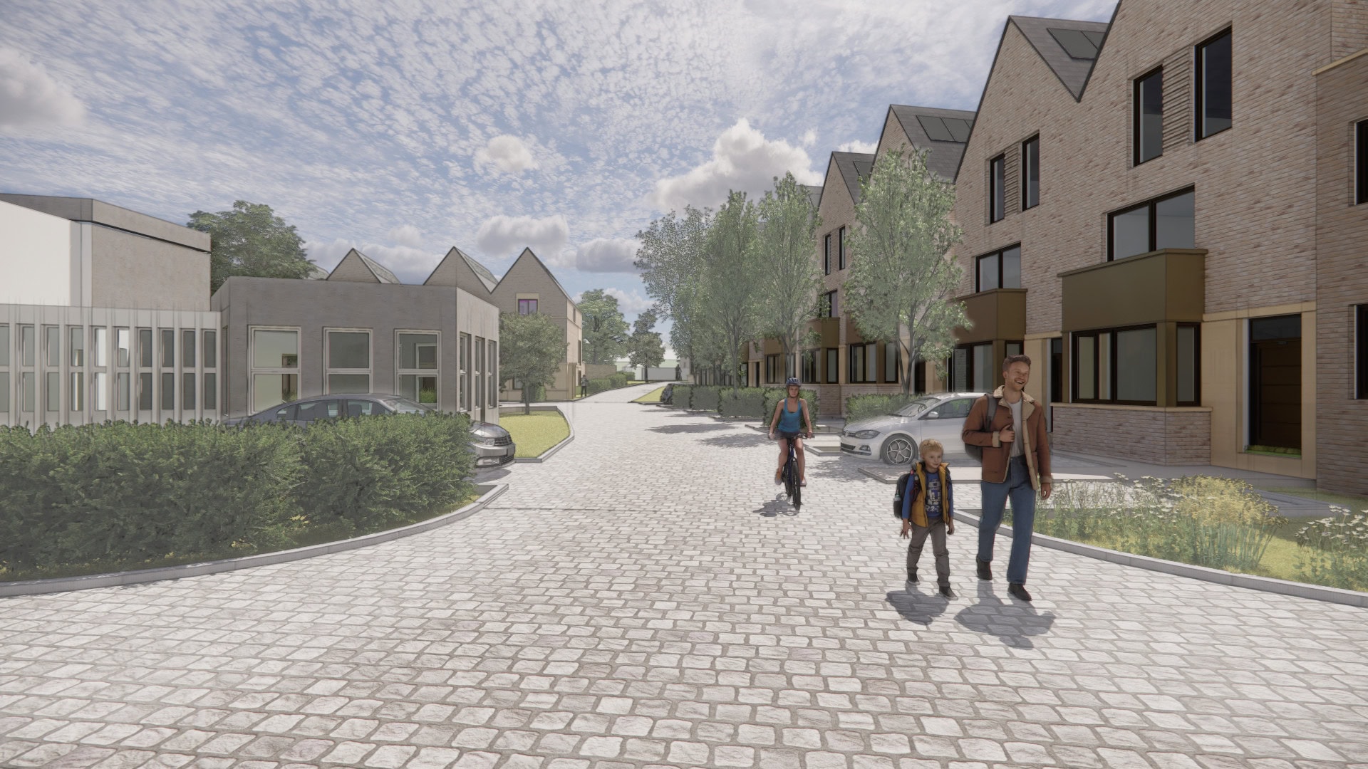 Main Image. Caption Illustration Showing Grace House To The Left